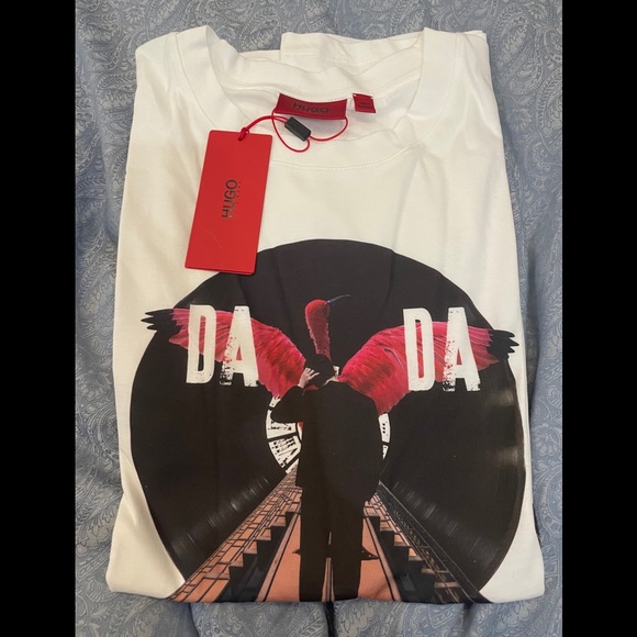 Boss Mens Dadaist Graphic T-Shirt Size L - Picture 3 of 5